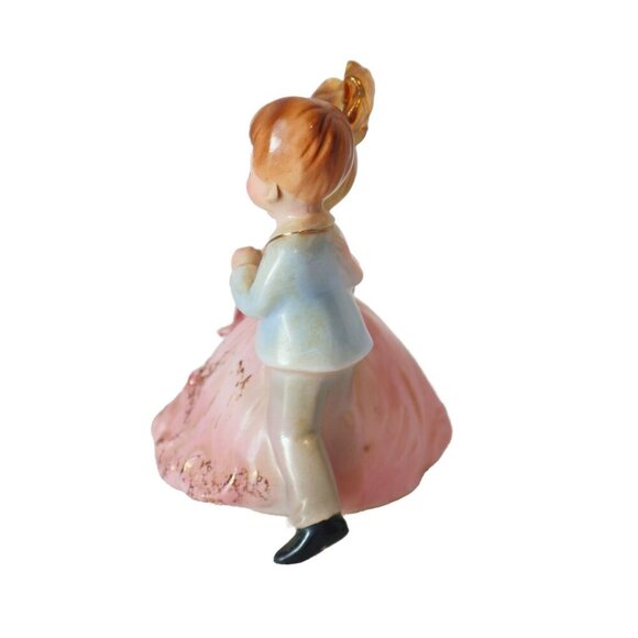 Vintage Josef Originals Dancing Waltzing Couple Pink Dress Figurine, Josef Origi - Picture 3 of 5